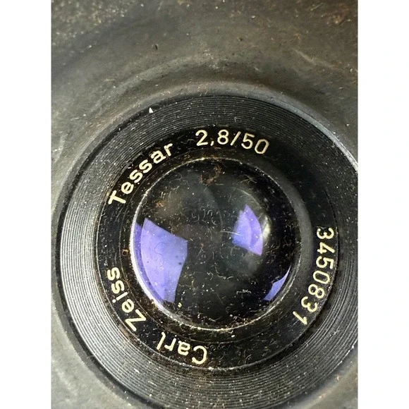 最盛期製 Contaflex Super Tessar50mm 革ケース Zeiss Ikon Contaflex Vintage Film Camera Tessar 2.8/50 LensCase